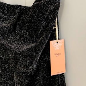 Black and Silver Strapless Jumpsuit BNWT